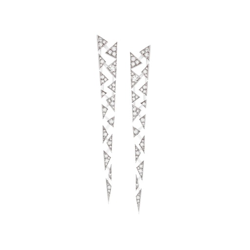 [ECA0004-NS] White Gold Capture Me Diamond Earrings