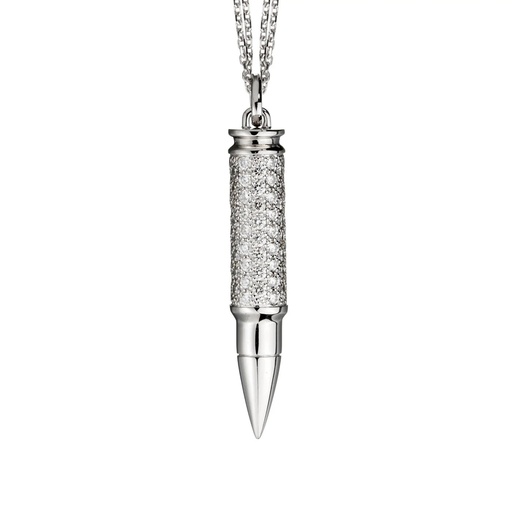[PFA0024-NS] White Gold Fatal Attraction Diamond Necklace