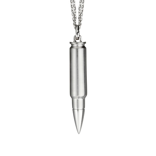 [PFA0023-NS] White Gold Fatal Attraction Necklace