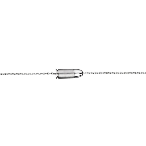 [BMB0001] White Gold Mini Bang Bang Chain Bracelet