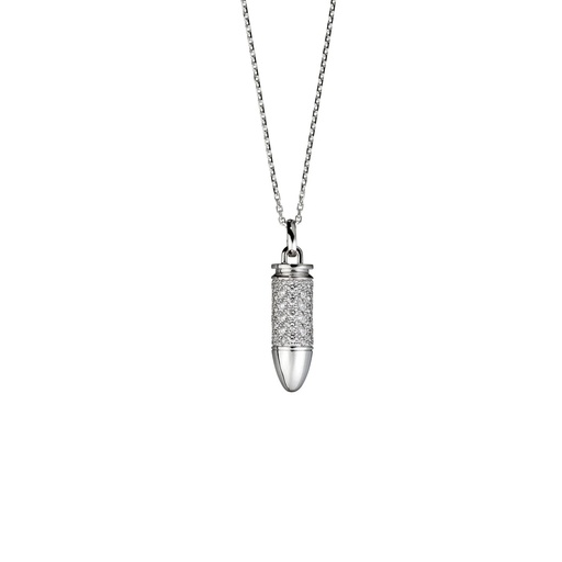 [PMB0008-NS] White Gold Mini Bang Bang Diamond Necklace