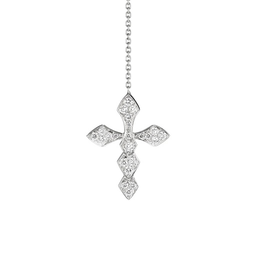 [EPY0004-NS] White Gold Python Diamond Earring