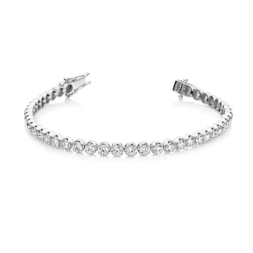[TENNIS.BC.4CT#1372] Classic Diamond Tennis Bracelet 4.00ct