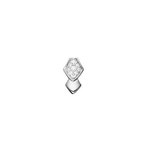 [EPY0022-NS] White Gold Python Diamonds Earring
