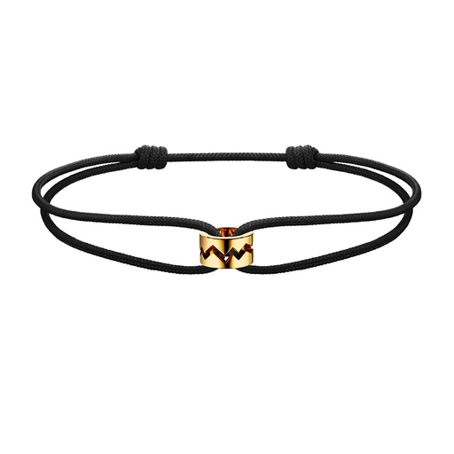 [BCA0028-NS-15cm] Yellow Gold Capture Me Cord Bracelet