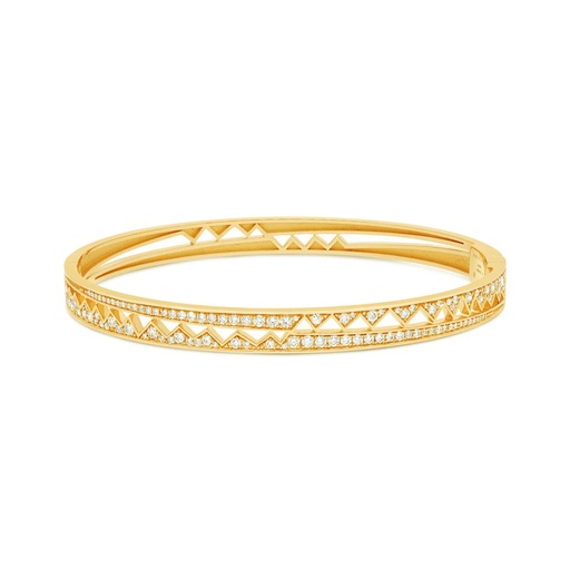 Yellow Gold Capture Me Diamond Bangle Bracelet