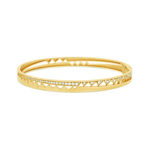 Yellow Gold Capture Me Diamond Bangle Bracelet