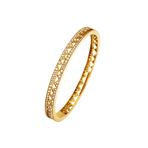 Yellow Gold Capture Me Diamond Bangle Bracelet