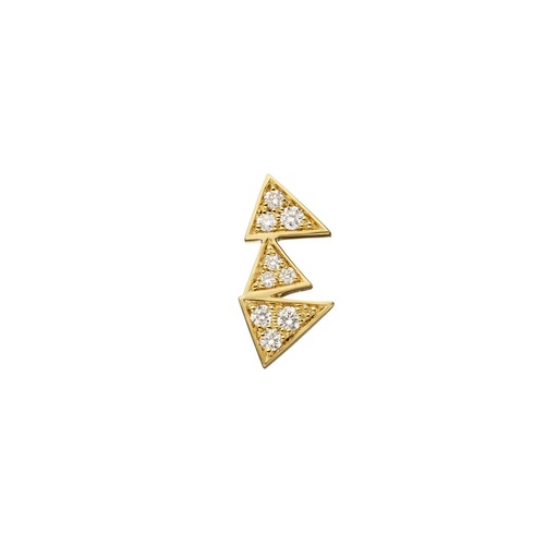 [ECA0038-NS] Yellow Gold Capture Me Diamonds Earring