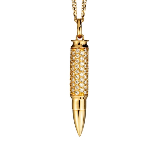 [PFA0027-NS] Yellow Gold Fatal Attraction Diamond Necklace