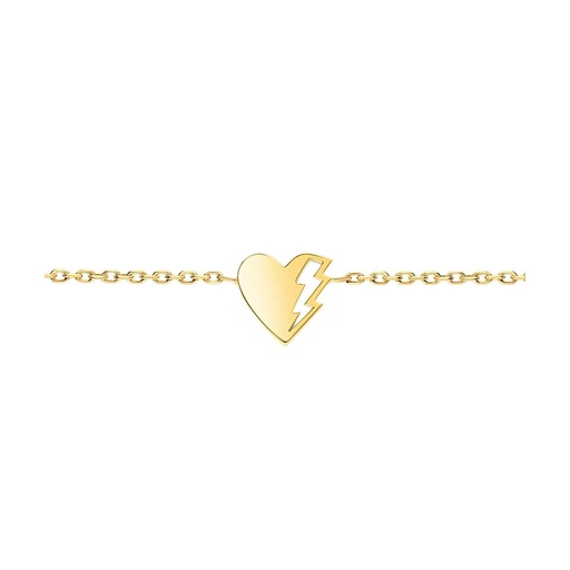 [BLT0002-NS-15cm] Yellow Gold Lovetag Chain Bracelet