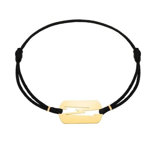 [BLT0005-NS-15cm] Yellow Gold Lovetag Cord Bracelet