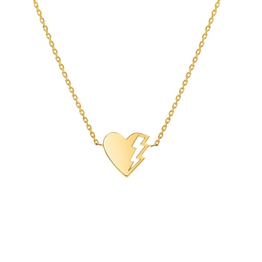 [NLT0002-NS] Yellow Gold Lovetag Large Necklace