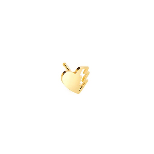 [ELT0002-NS] Yellow Gold Lovetag Right Earring