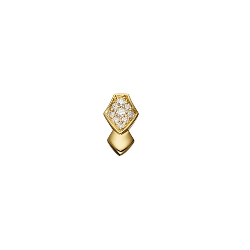 [EPY0024-NS] Yellow Gold Python Diamonds Earring