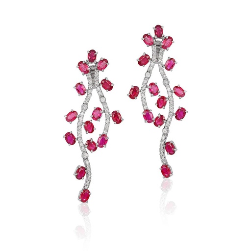 [E5742] Amore Signature Ruby Earrings