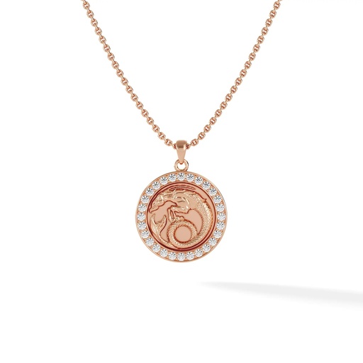 [ZODIAC.CAPRICORN.DIA.18K] Capricorn Zodiac Pendant - Pave Diamond