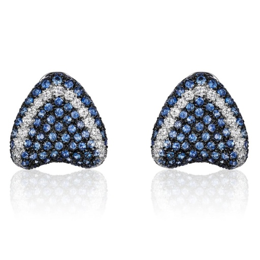 [E1354B] Cielo Sapphire Stud Earrings