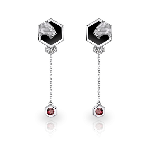[0020.2] Earrings Hexagon Mini
