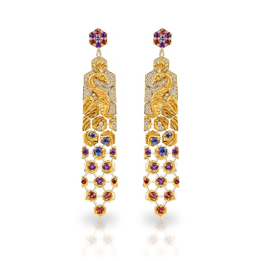 [0002.1] Earrings Jardin De Los Placeres Maxi