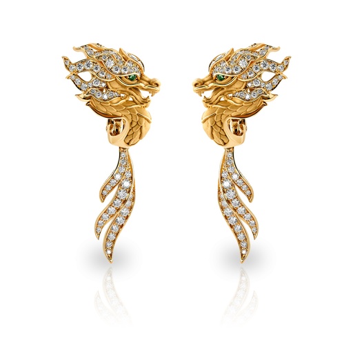 [0123.1] Earrings New Shanghai Maxi Pave