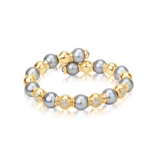 [B1949] Farrah Five-Petal Diamond Bracelet
