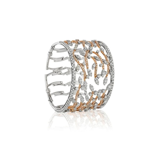 [B5947] Garden Of Eden Diamond Cuff