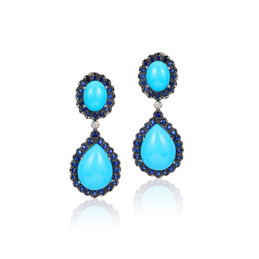 [E-6068] Oceano Teardrop Earrings
