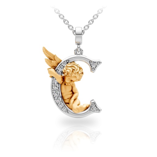 [0060.3] Pendant My Angel C with Diamonds