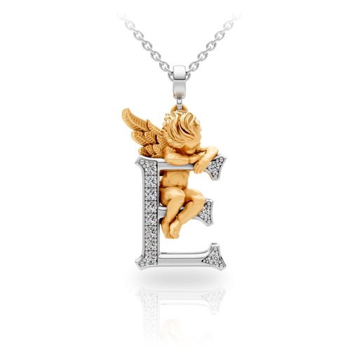 [0062.3] Pendant My Angel E with Diamonds