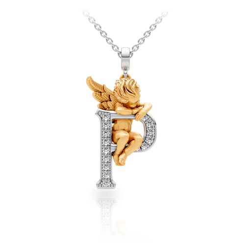 [0073.3] Pendant My Angel P with Diamonds