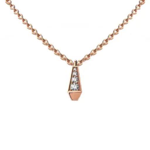 [CSP-P1E?FM#196] Spike One Full Pave Diamond Pendant
