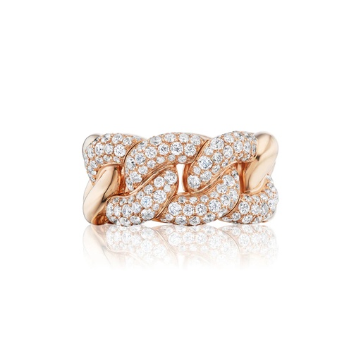 [R-PDA6193] Rose Gold Dory Stretch Ring