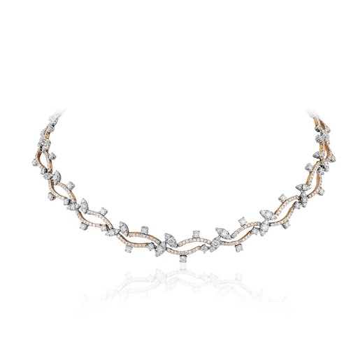 [N-ORN6776] Rose Gold Esme Oro Necklace