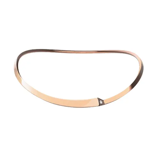 [CSP-OSO?LM#201] Spike One Light Pavé Diamond Choker