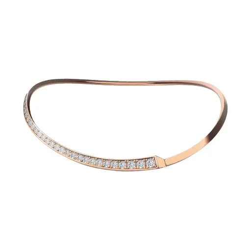 [CSP-OSO?HM#202] Spike One Half Pavé Diamond Choker