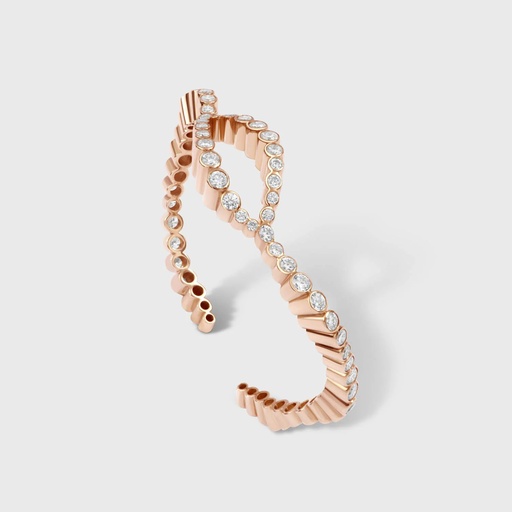 Rose Gold Riviere Bangle