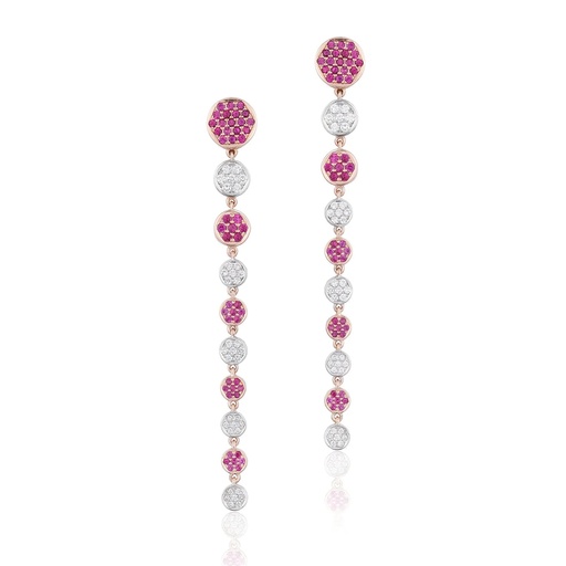 [E-PDA334] Rose Gold Victoria Earrings