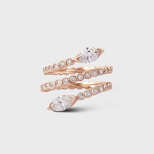 Rose Gold Violet Ring