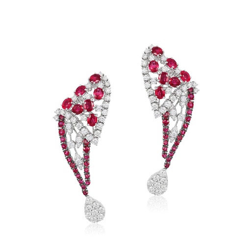 [E4338] Scarlet Vivere Earrings