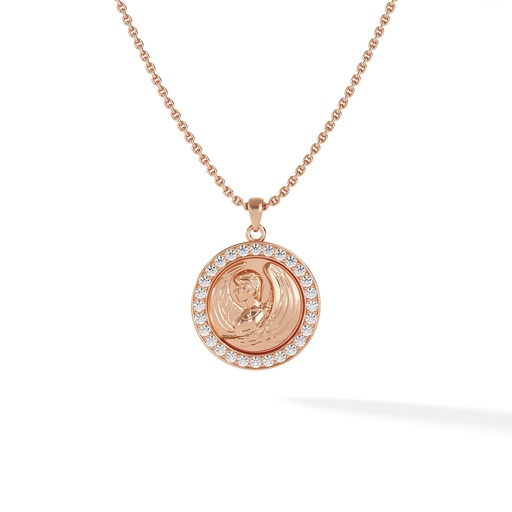 [ZODIAC.VIRGO.DIA.18K] Virgo Zodiac Pendant - Pave Diamond