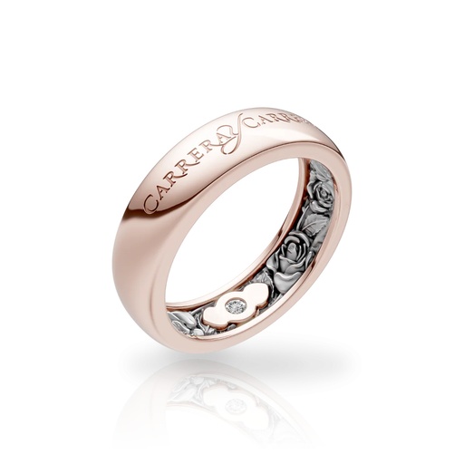 [0134.4] Wedding Ring Beauty Inside Roses