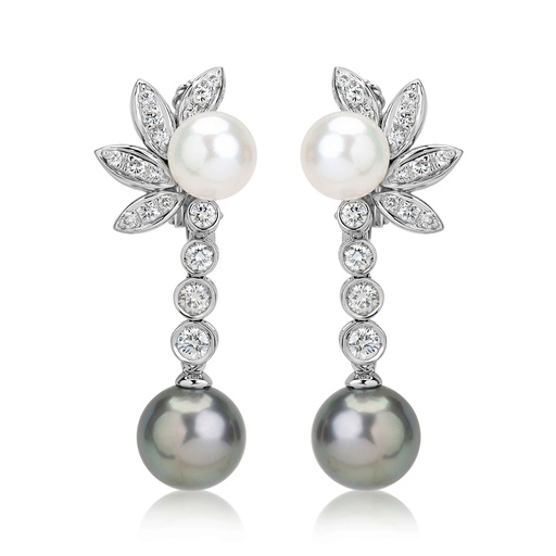 [E1547] White Gold Alexandra Earrings