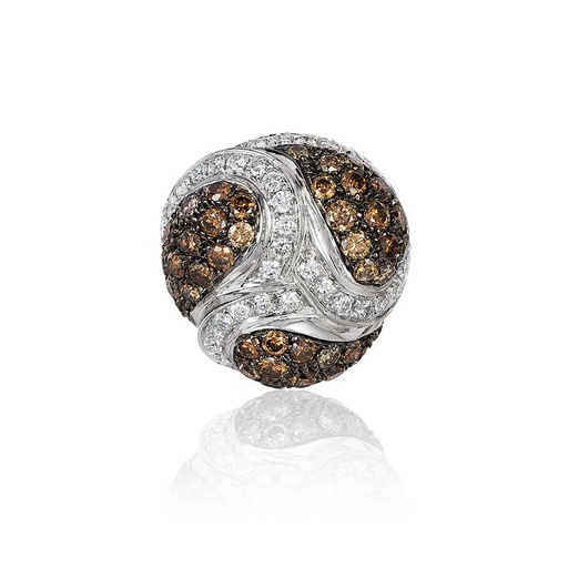 [R420] White Gold Cleopatra Divine Ring