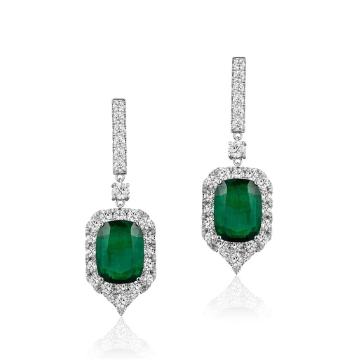 [E-CDZ310] White Gold Darina Divine Earrings