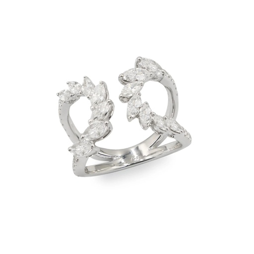 White Gold Diamond Cocktail Ring