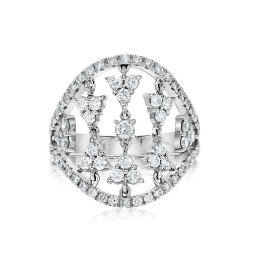 [R5276] White Gold Diamond Ring