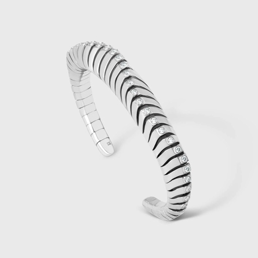 White Gold Equation Bracelet