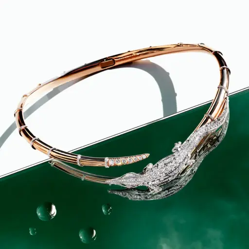 [CCC-OBO?FM#218] Caresse de Croco Full Pavé Diamond Choker