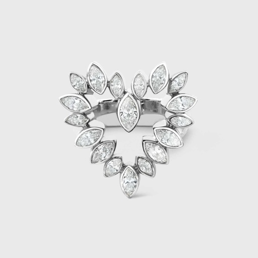 White Gold Jackie Ring